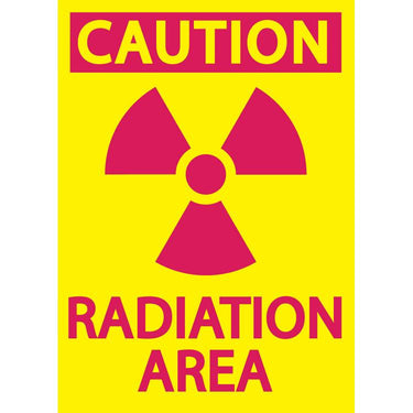 ZING Safety Sign, RADIATION, 10X7- Model 1925
